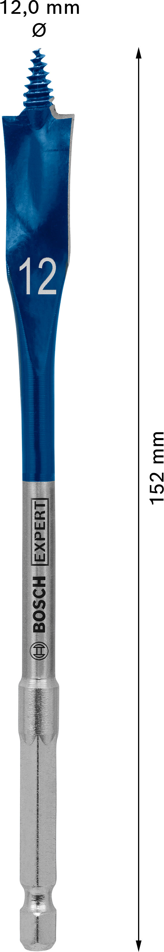 Accesorios Bosch Taladro (taladro plano EXPERT Self Cut Speed, 12 x 152 mm)