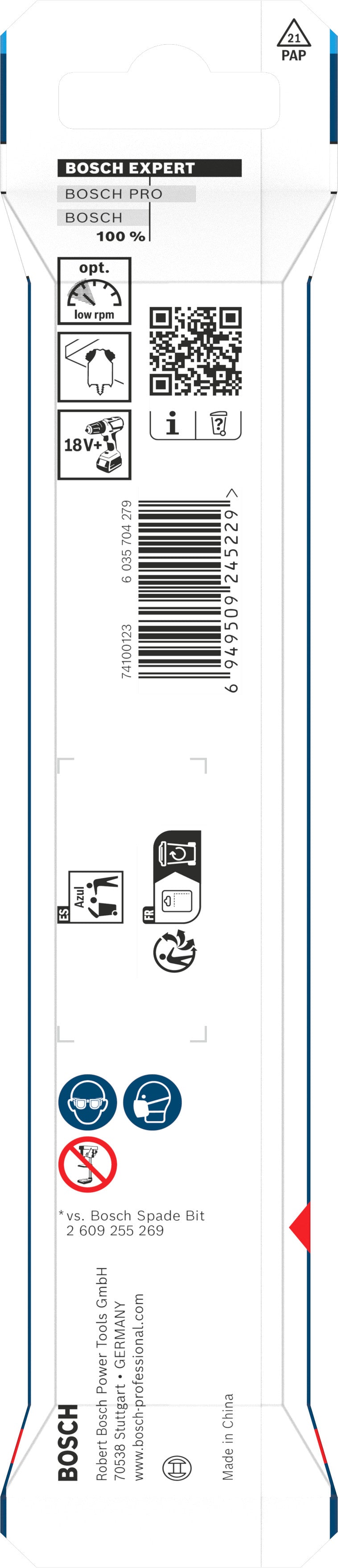 Bosch Accessories Drill (EXPERT Self Cut Speed Flat Drill, 26 x 152 mm)