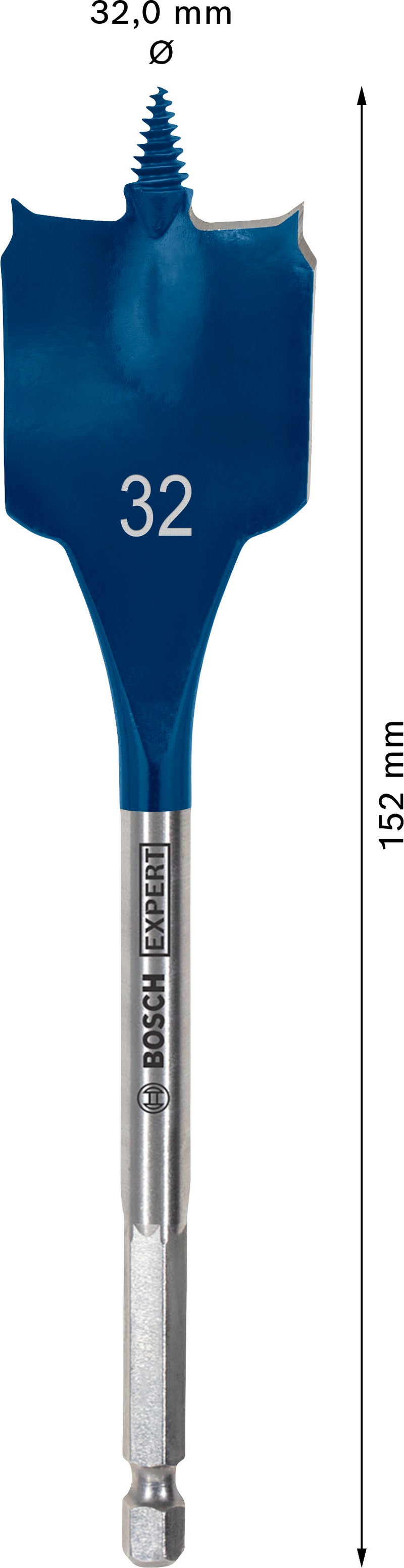 Bosch Accessories Drill (EXPERT Self Cut Speed Flat Drill, 32 x 152 mm)