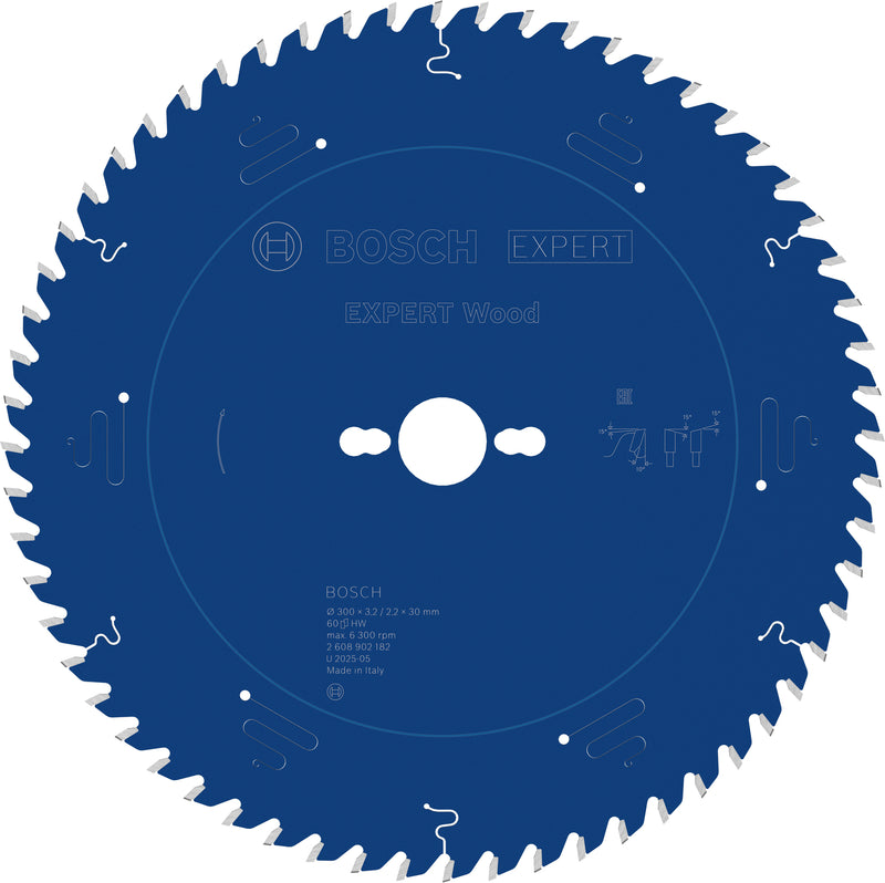 Circular saw blades. Bosch Accessories (EXPERT Wood circular saw blade, 300 x 3.2/2.2 x 30 mm, T60)