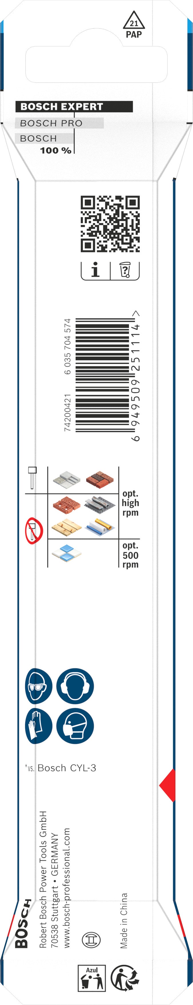 Bosch Accessories Drill (EXPERT HEX-9 Multi Construction Drill, 8 x 90 x 150 mm)