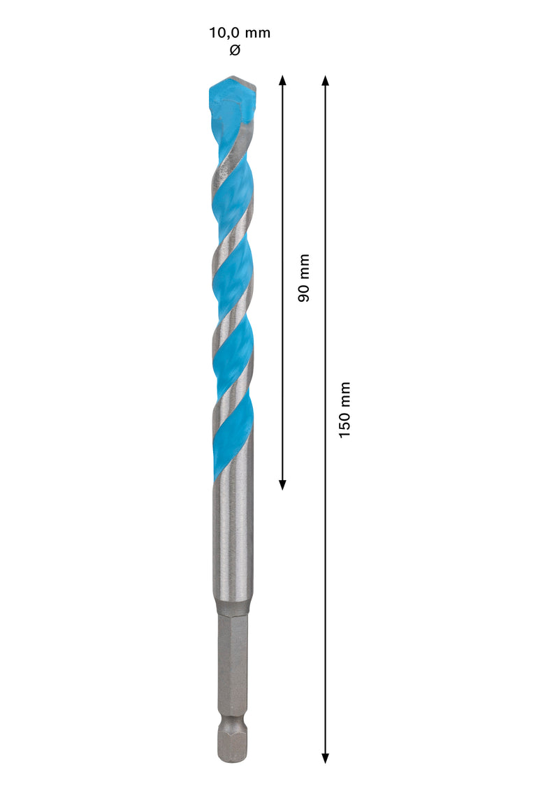 Accesorios Bosch Taladro (Taladro multiusos EXPERT HEX-9, 10 x 90 x 150 mm)