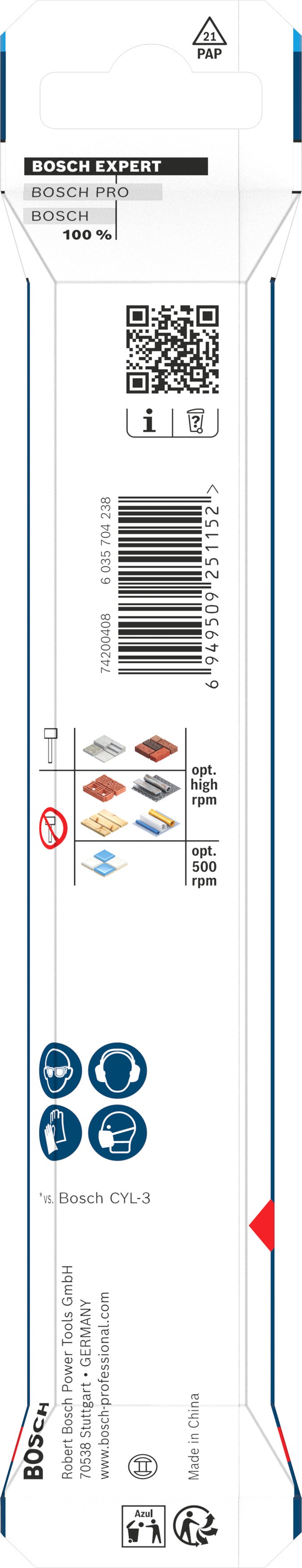Accesorios Bosch Taladro (Taladro multiusos EXPERT HEX-9, 10 x 90 x 150 mm)