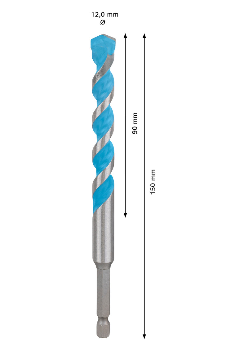 Accesorios Bosch Taladro (Taladro multiusos EXPERT HEX-9, 12 x 90 x 150 mm)