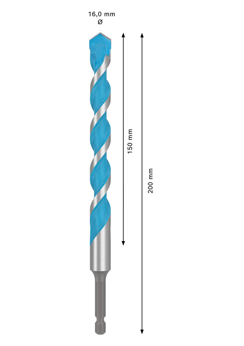 Accesorios Bosch Taladro (Taladro multiusos EXPERT HEX-9, 16 x 150 x 200 mm)