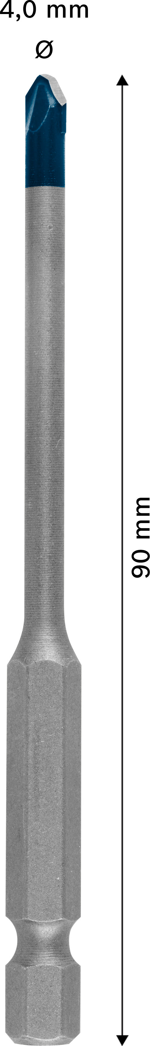 Broca Bosch Accessories (Broca EXPERT HEX-9 Hard Ceramic, 4 x 90 mm)
