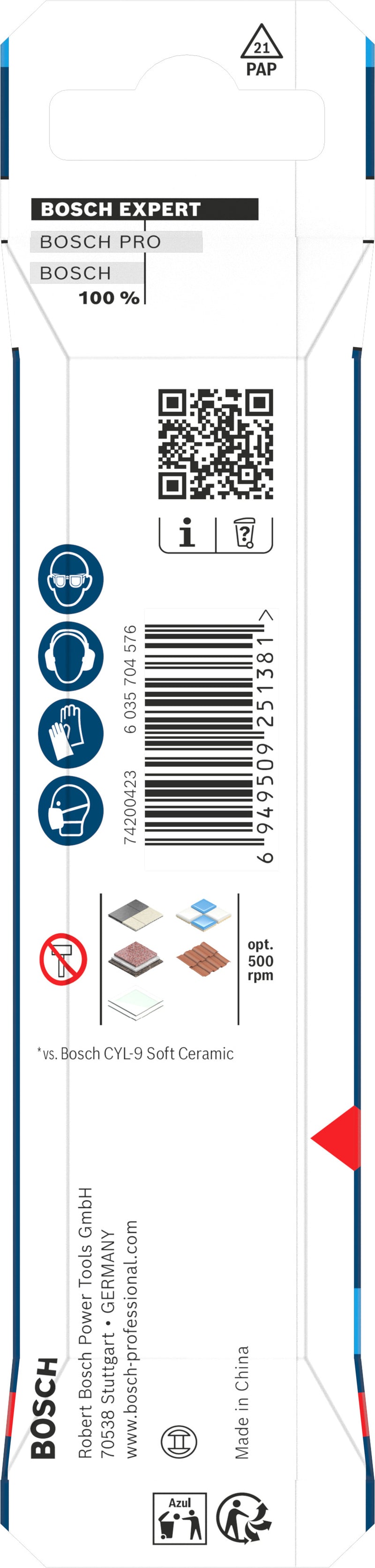 Broca Bosch Accessories (Broca EXPERT HEX-9 Hard Ceramic, 4 x 90 mm)