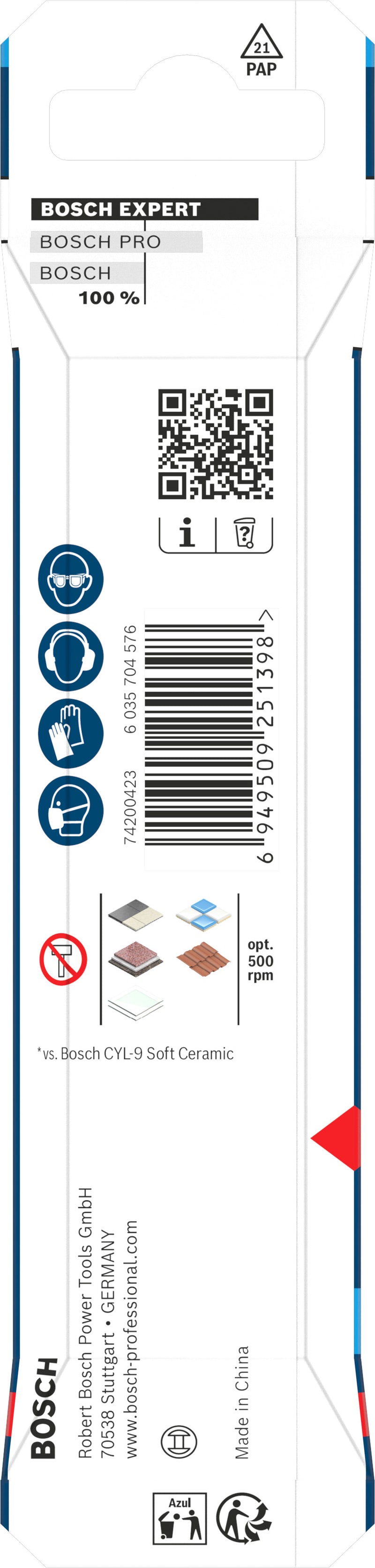Bosch Accessories Drill (EXPERT HEX-9 Hard Ceramic Drill, 5 x 90 mm)