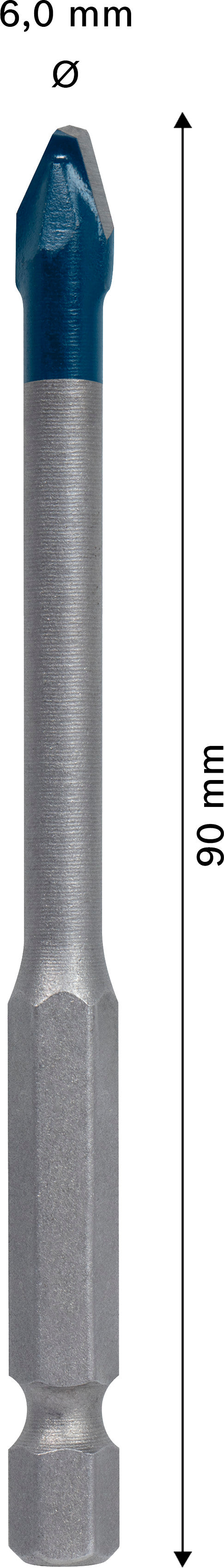 Accesorios Bosch Taladro (Taladro de cerámica dura EXPERT HEX-9, 6 x 90 mm)