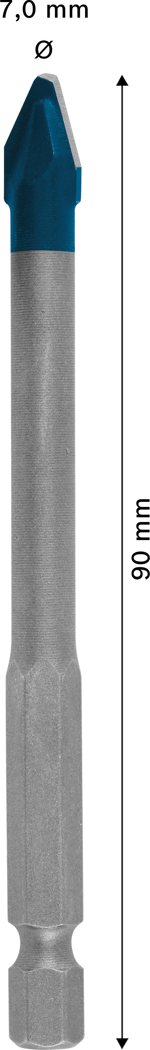 Accesorios Bosch Taladro (taladro de cerámica dura EXPERT HEX-9, 7 x 90 mm)