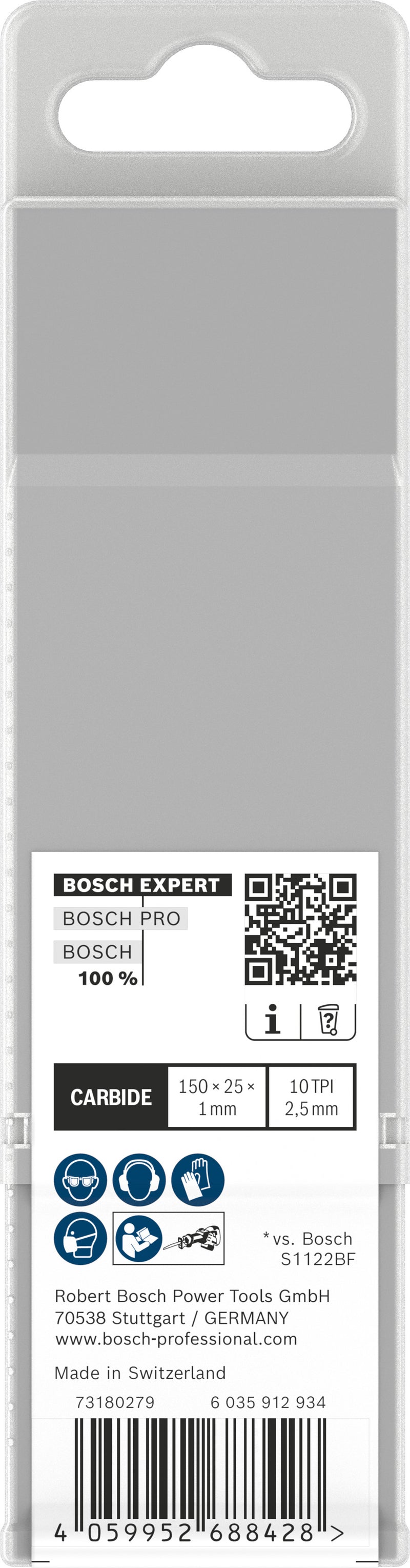 Lâminas de serrote elétrico, especial Bosch Accessories (Lâmina EXPERT Medium-Thick Tough Metal S955HHC, 10 peças)