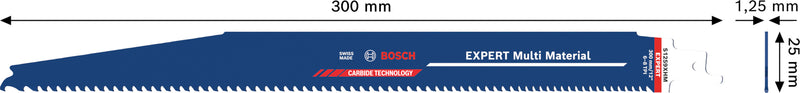 Hojas de sierra eléctrica, accesorios especiales de Bosch (EXPERT Multi Material Blade S1259XHM)