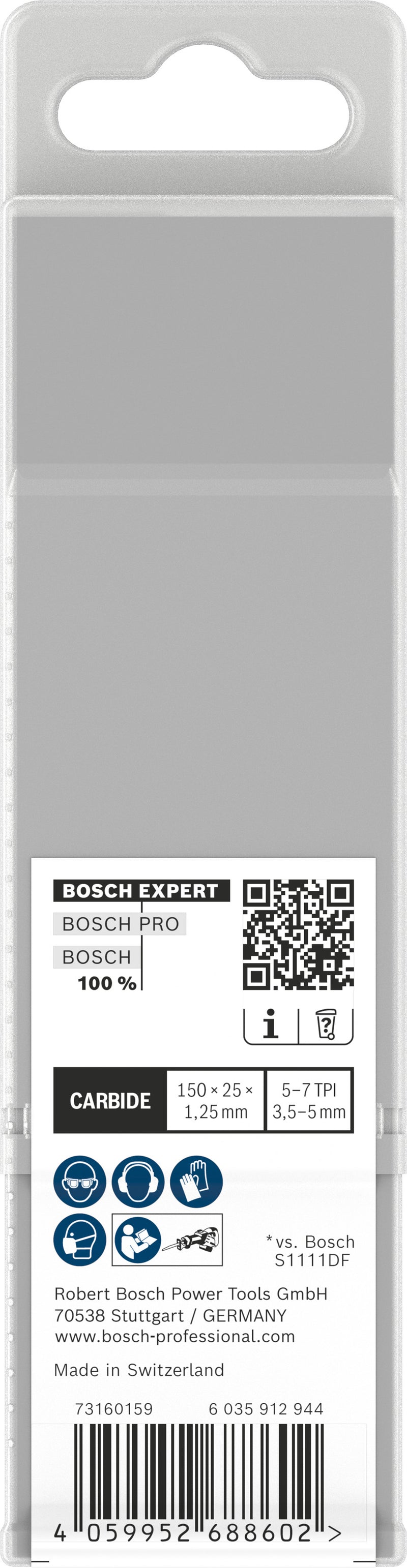 Lâminas de serrote elétrico, especial Bosch Accessories (Lâmina EXPERT Multi Material Demolition S969XHM, 10 peças)