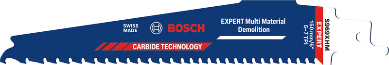 Lâminas de serrote elétrico, especial Bosch Accessories (Lâmina EXPERT Multi Material Demolition S969XHM, 10 peças)