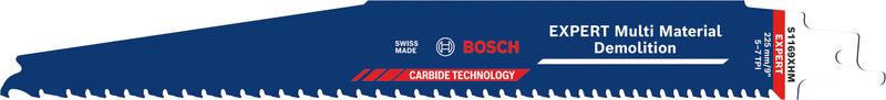 Hojas de sierra eléctrica, accesorios especiales de Bosch (Expert Multi Material Demolition Blade S1169XHM, 3 piezas)