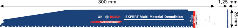 Lâminas de serrote elétrico, especial Bosch Accessories (Lâmina EXPERT Multi Material Demolition S1269XHM)