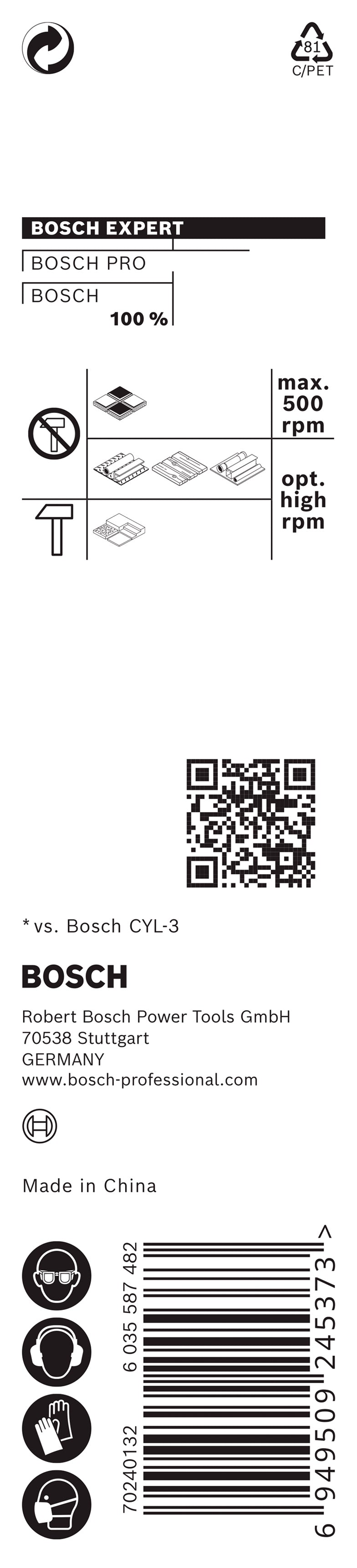 Taladro multiusos Bosch EXPERT HEX-9 Bi