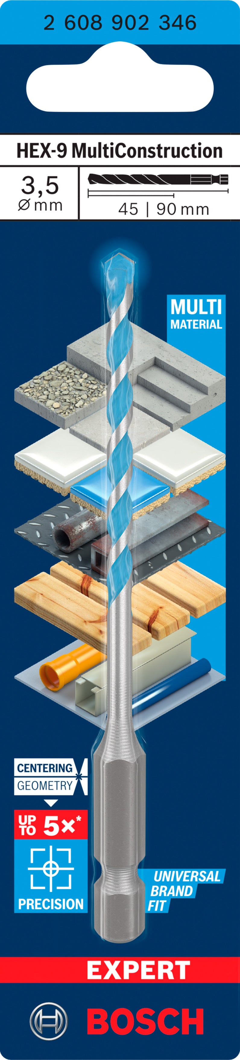 Taladro multiusos Bosch EXPERT HEX-9 Bi