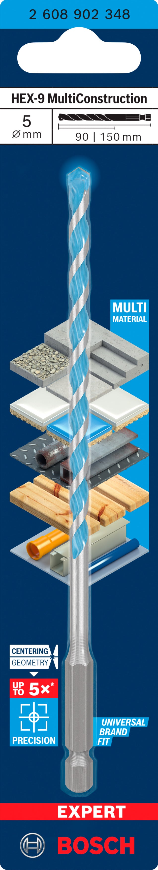 Bosch EXPERT HEX-9 Multi Construction Drill Bi