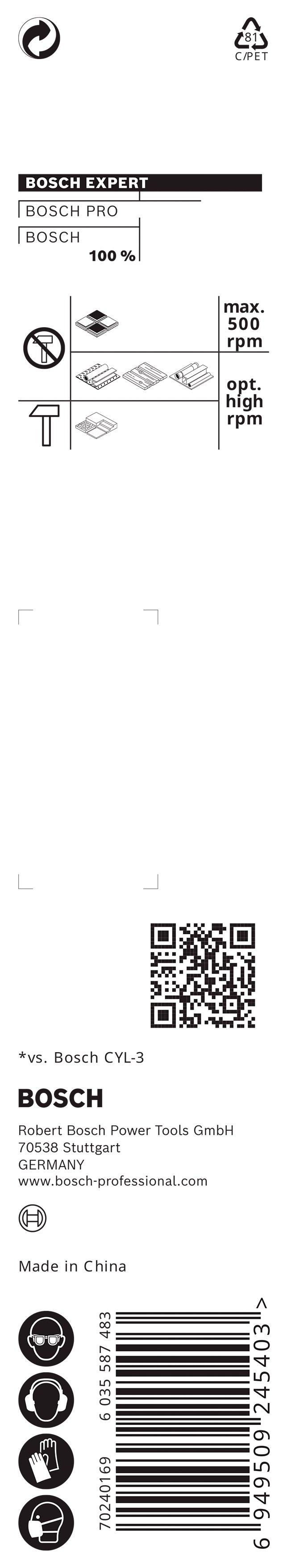 Bosch EXPERT HEX-9 Multi Construction Drill Bi