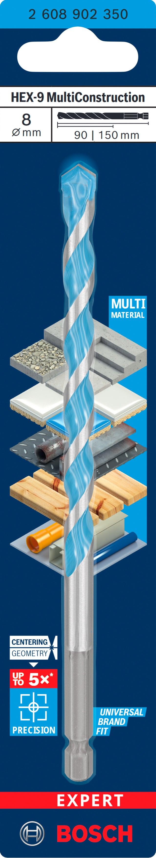 Bosch EXPERT HEX-9 Multi Construction Drill Bi