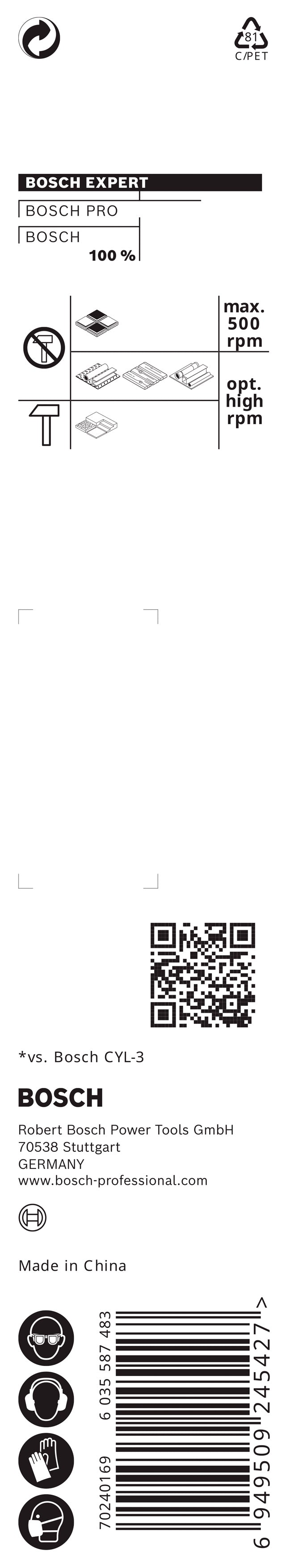 Bosch EXPERT HEX-9 Multi Construction Drill Bi