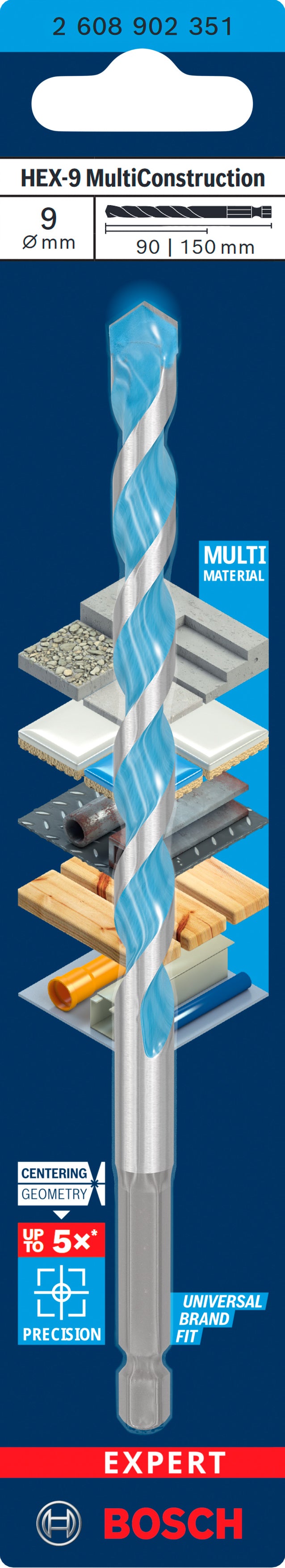 Bosch EXPERT HEX-9 Multi Construction Drill Bi