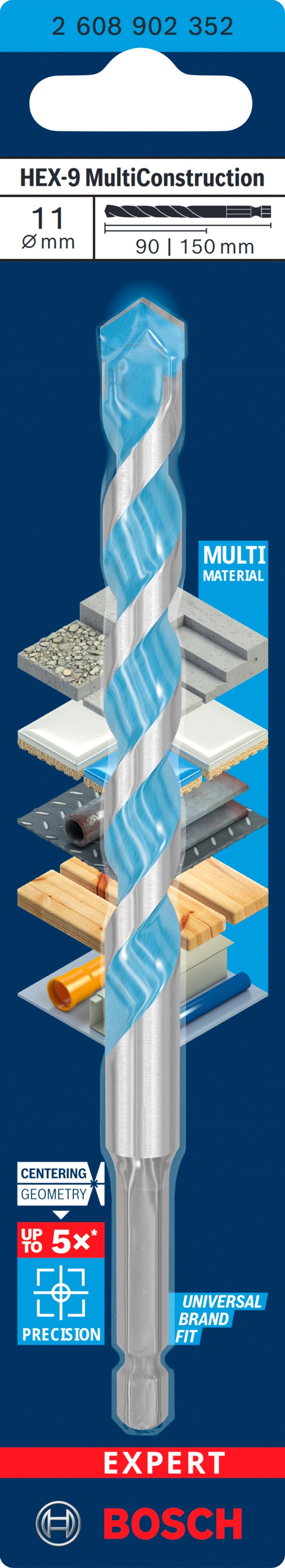 Bosch EXPERT HEX-9 Multi Construction Drill Bi