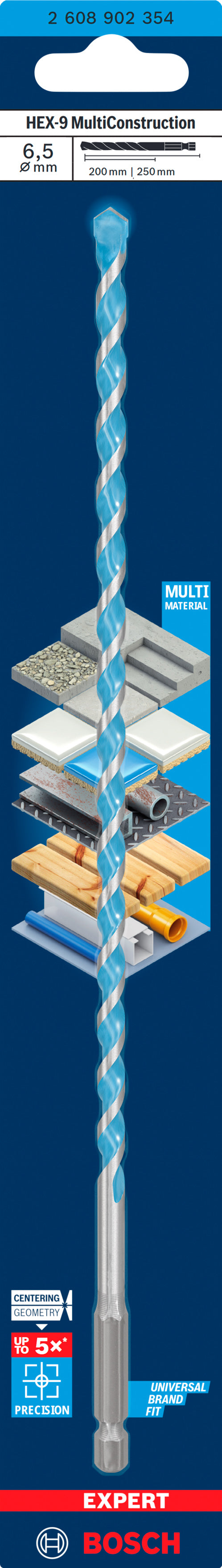 Bosch EXPERT HEX-9 Multi Construction Drill Bi