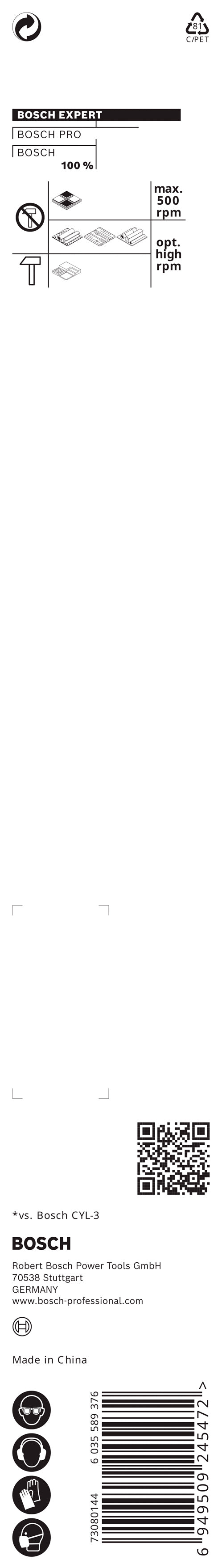 Taladro multiusos Bosch EXPERT HEX-9 Bi