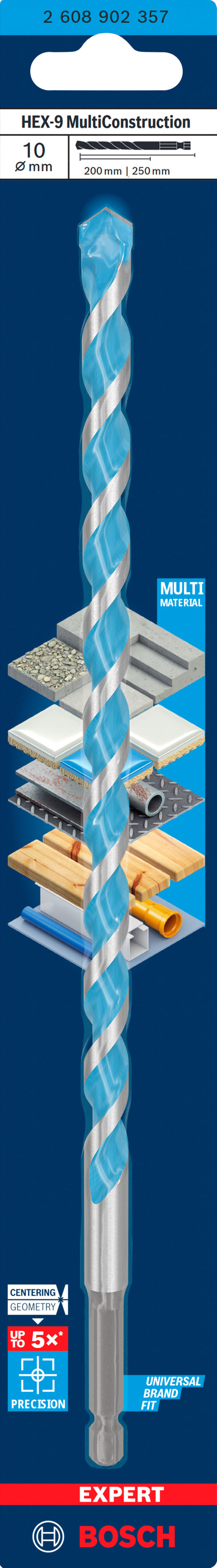 Berbequim multiusos Bosch EXPERT HEX-9 para construção