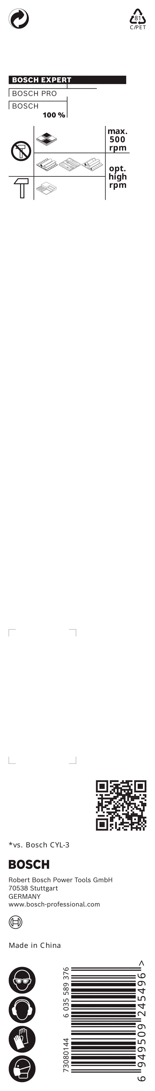 Bosch EXPERT HEX-9 Multi Construction Drill Bi