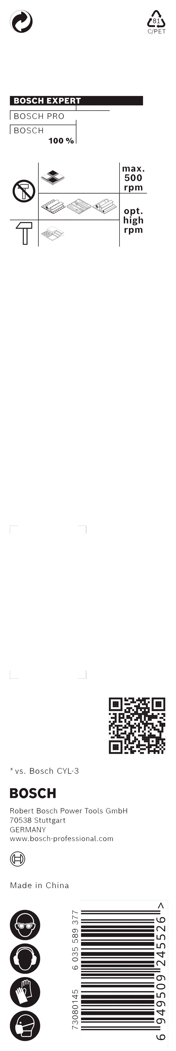 Bosch EXPERT HEX-9 Multi Construction Drill Bi