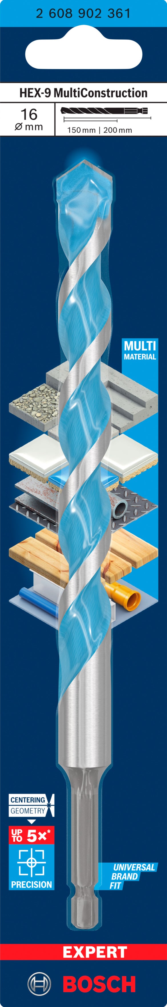 Bosch EXPERT HEX-9 Multi Construction Drill Bi