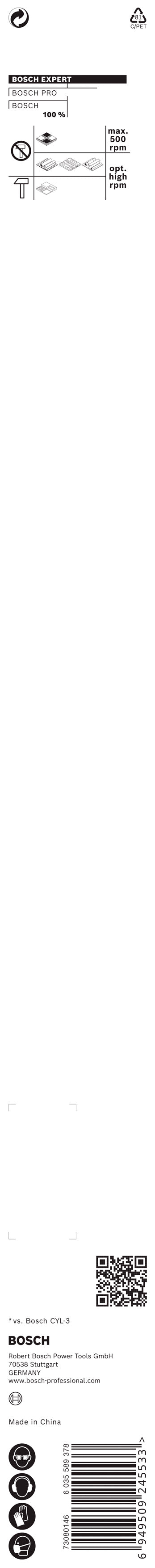 Bosch EXPERT HEX-9 Multi Construction Drill Bi