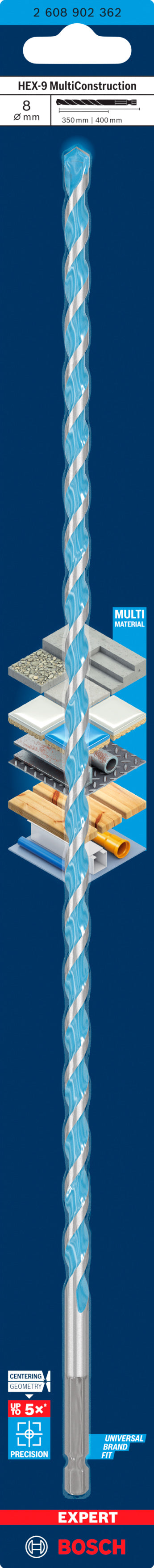 Bosch EXPERT HEX-9 Multi Construction Drill Bi