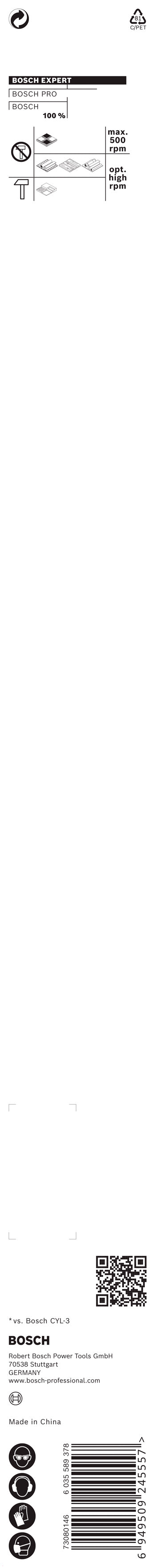 Taladro multiusos Bosch EXPERT HEX-9 Bi