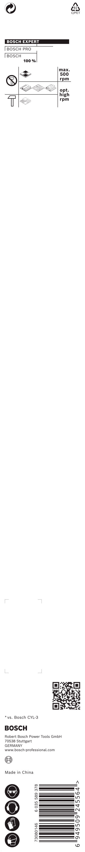 Bosch EXPERT HEX-9 Multi Construction Drill Bi