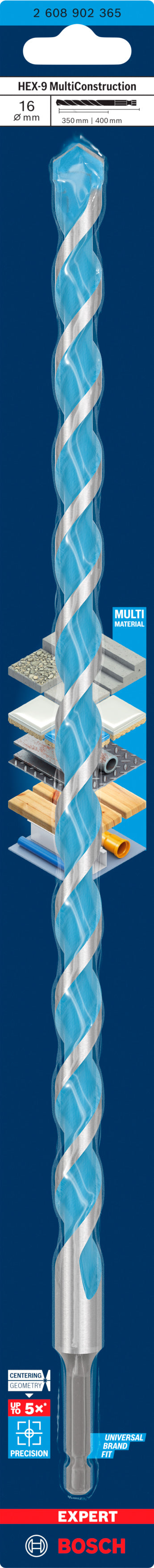 Bosch EXPERT HEX-9 Multi Construction Drill Bi