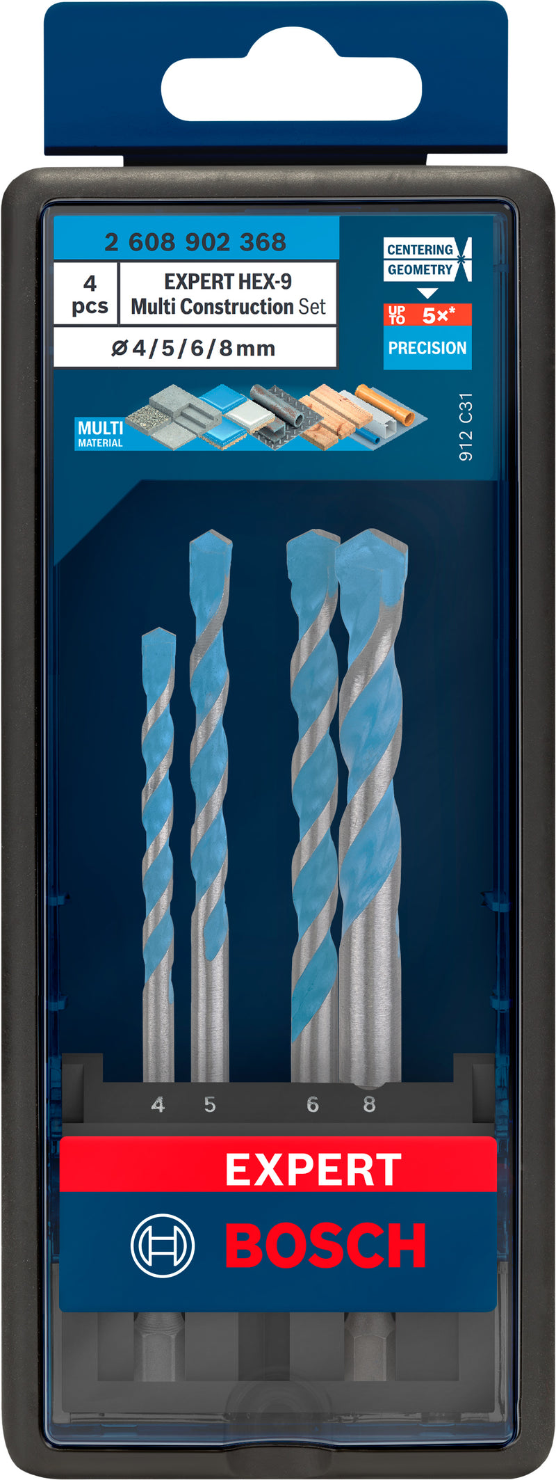 Bosch EXPERT HEX-9 Multi Construction Drill Bi