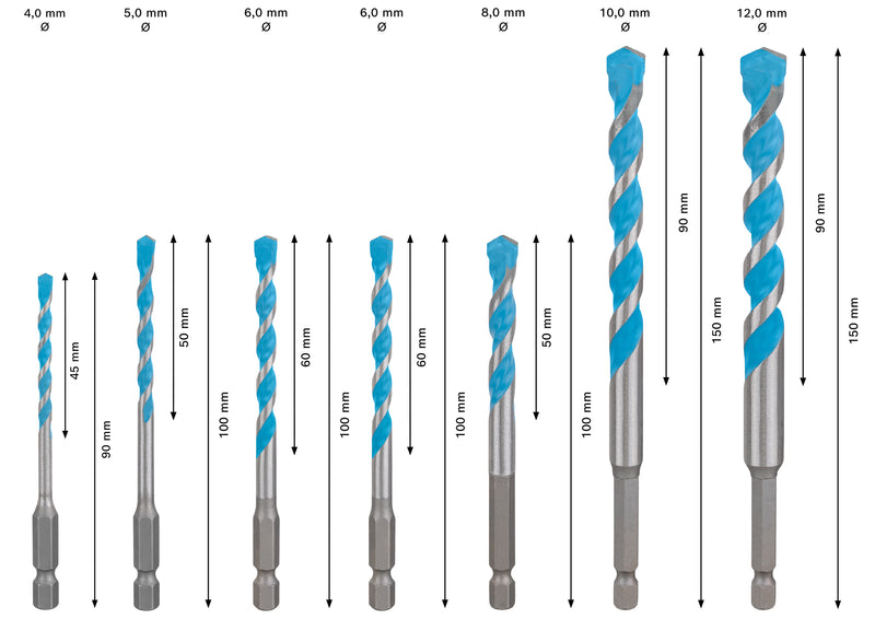 Bosch EXPERT HEX-9 Multi Construction Drill Bi