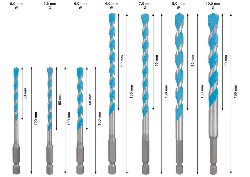 Berbequim multiusos Bosch EXPERT HEX-9 para construção