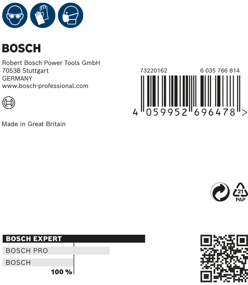 Bosch EXPERT W480 web, G240 2pcs