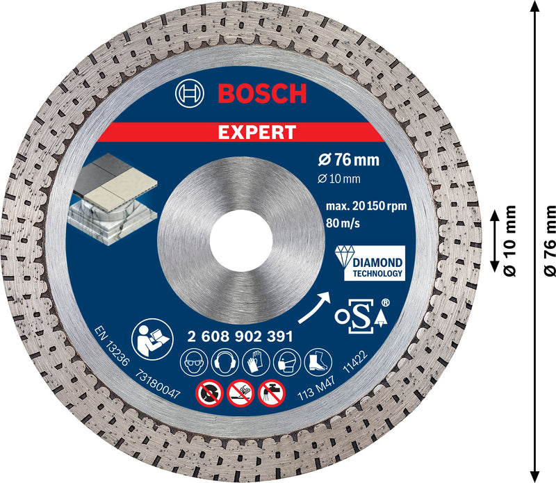 Lâmina de corte diamantada Bosch EXPERT HardCeramic