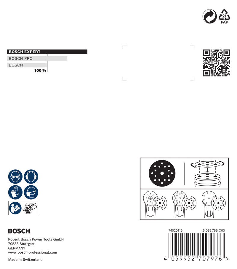 Bosch EXPERT O780, 125mm, 60,6