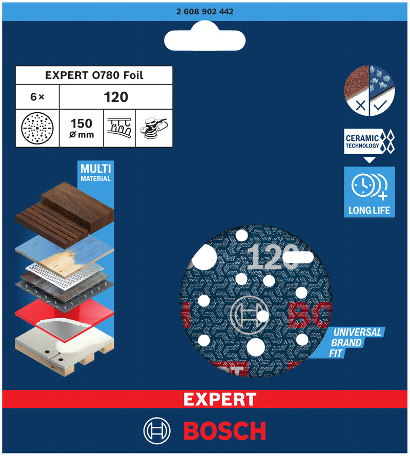 Bosch EXPERT O780,150mm,120,6