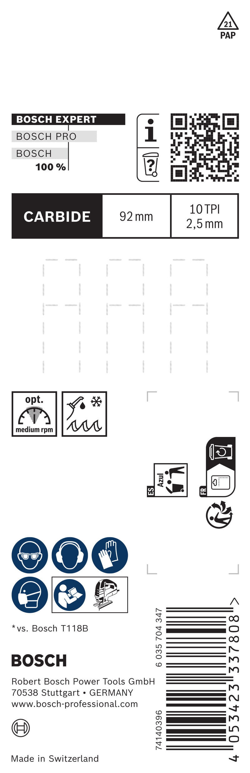 Bosch EXPERT T155HHM Metal Resistente e Grosso