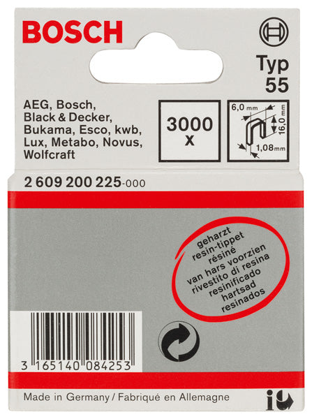 Grampo estreito Bosch tipo 55 revestido a resina