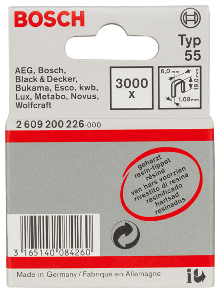 Grampo estreito Bosch tipo 55 revestido a resina