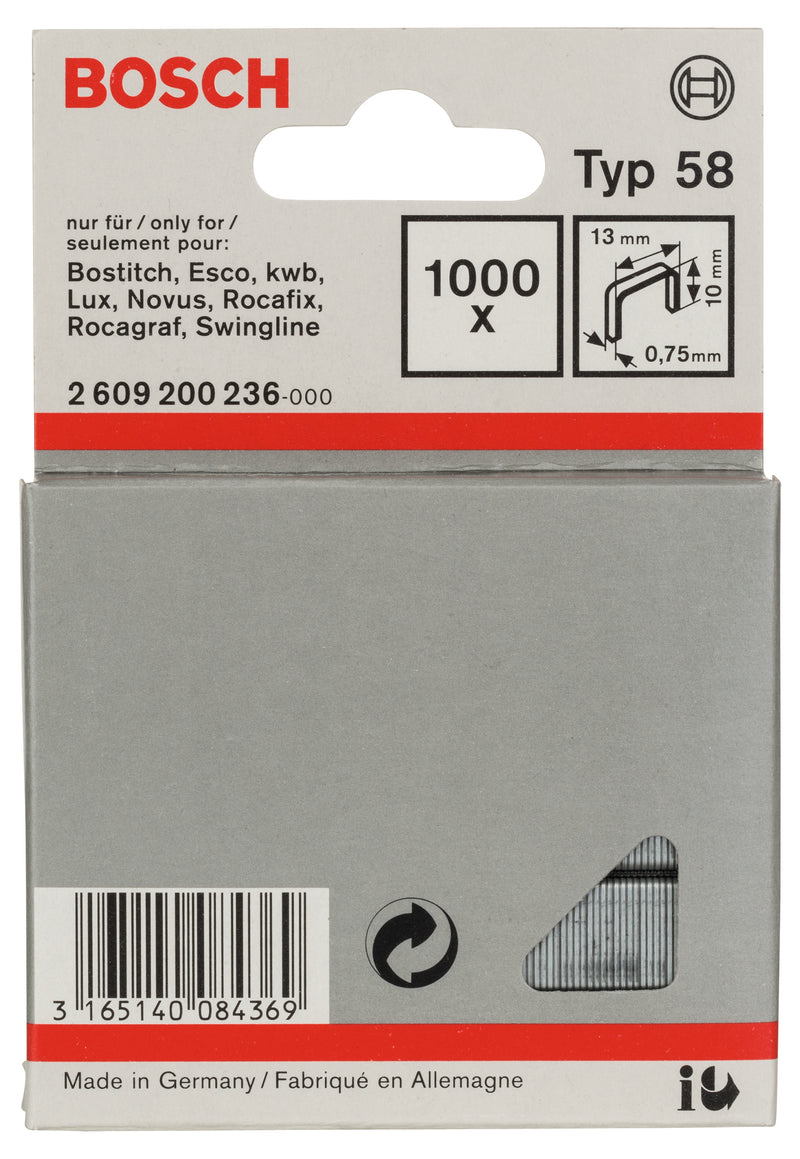Bosch Fine wire staple, type 58